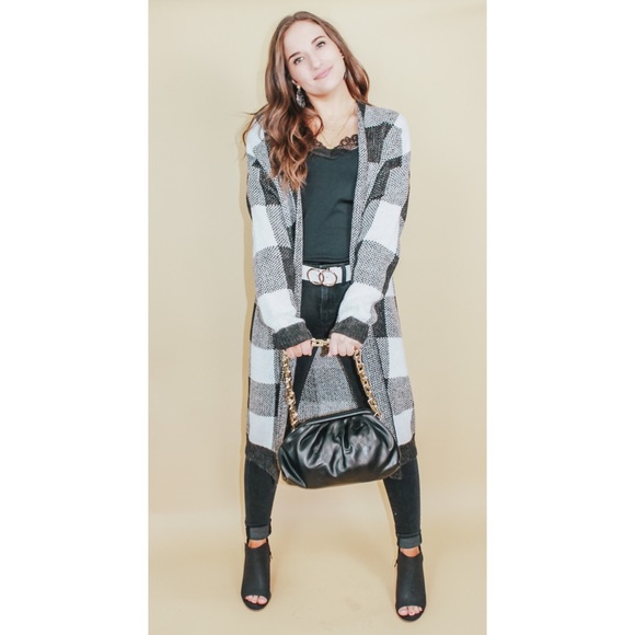 ASPEN CHECKERED CARDIGAN - Picture 4 of 5